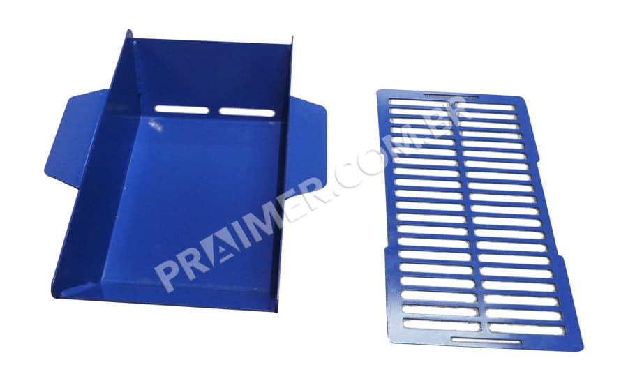 tefloning ink collection tray with blue teflon