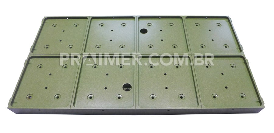 thermoforming of thermal welder with green teflon coating